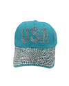 BH1047-C USA BASEBALL CAP AQUA