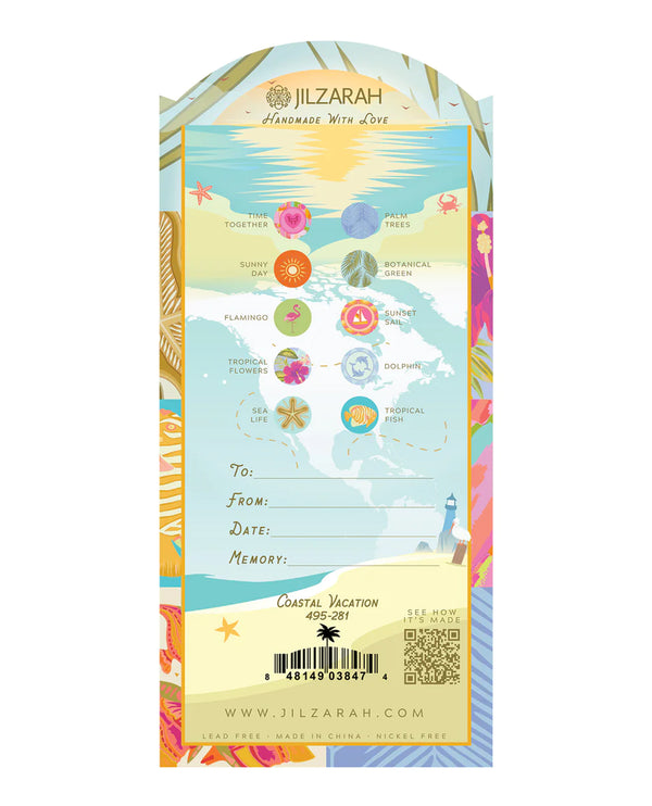 JILZARAH VACATION MEMORY BRACELET 495-281 COASTAL VACATION