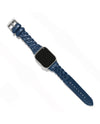 BRIGHTON W2042D SUTTON BRAIDED LEATHER I-WATCH BAND FRENCH BLUE