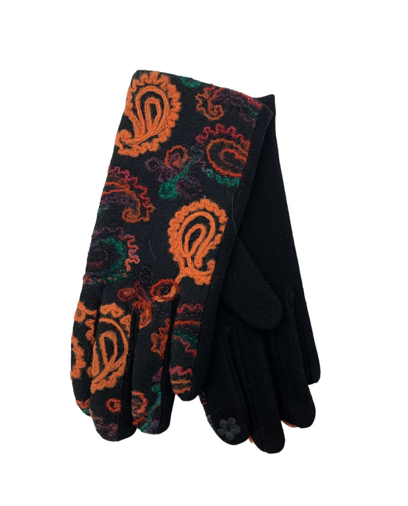 GOV-0132 SOUTACHE GLOVES orange