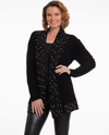 91745 CARDIGAN WITH PEARLS black