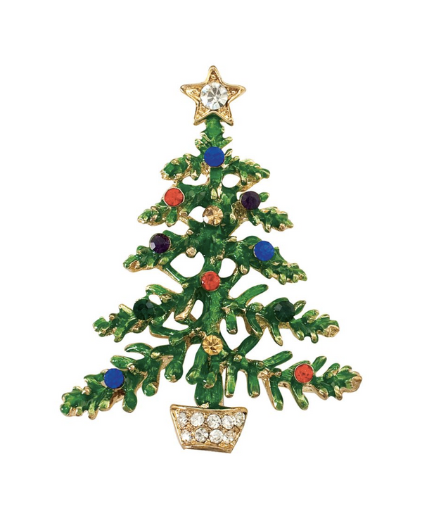 JEWELED CHRISTMAS TREE EARRING 8240024