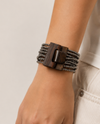 Solid Buckle Stretch Bracelet HEMATITE