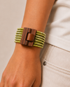 Solid Buckle Stretch Bracelet ULTRA LIME