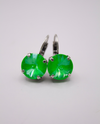RMD PENNY LEVERBACK EARRING ELECTRIC GREEN