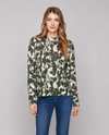 CHARLIE B C2546RP SMUDGE REVERSIBLE SWEATER SPRUCE