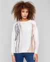CHARLIE B C2268 WATERCOLOR REVERSIBLE SWEATER