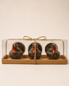 TRANSPAC H8357 WAX TURKEY CANDLES 3PC