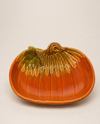 HARVEST PUMPKIN SERVING BOWL TH00381 BURNT ORANGE