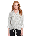 MULTIPLES M36404BM DROP SHOULDER TIE WAIST BTTN FRONT WOVEN SHIRT OLIVE