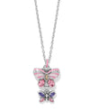 BRIGHTON JM0229 LA TULIPE BUTTERFLY PINK DUO NECKLACE