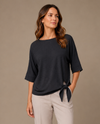 PURE ESSENCE 599-4651 SS TEXTURED TOP