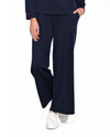 MULTIPLES M46704PP PETITE ELASTIC WAIST WIDE LEG ANKLE PANT MIDNIGHT