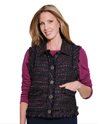 MULTIPLES M46509VM WOVEN BANDED POCKET VEST