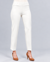 INSIGHT NY BCP8909MB SOLID MODERN BOOTCUT PANT WHITE