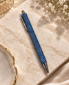 SPARKLE CLICK PEN DENIM/SILVER