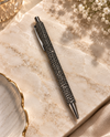SPARKLE CLICK PEN HEMATITE/SILVER