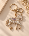 HORSE KY7362 KEY CHAIN/PURSE CHARM WHITE