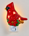TIMELESS HOLIDAY CERAMIC NIGHT LIGHT 76159-C CARDINAL