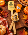 3 PC SILICONE SPATULA & COOKIE CUTTER SET GOBBLE