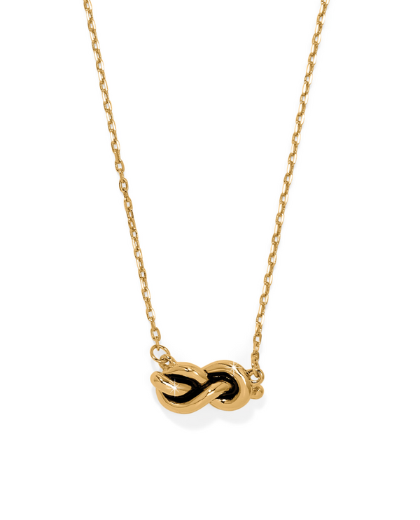BRIGHTON JM7727 INTERLOCK SINGLE KNOT GOLD NECKLACE