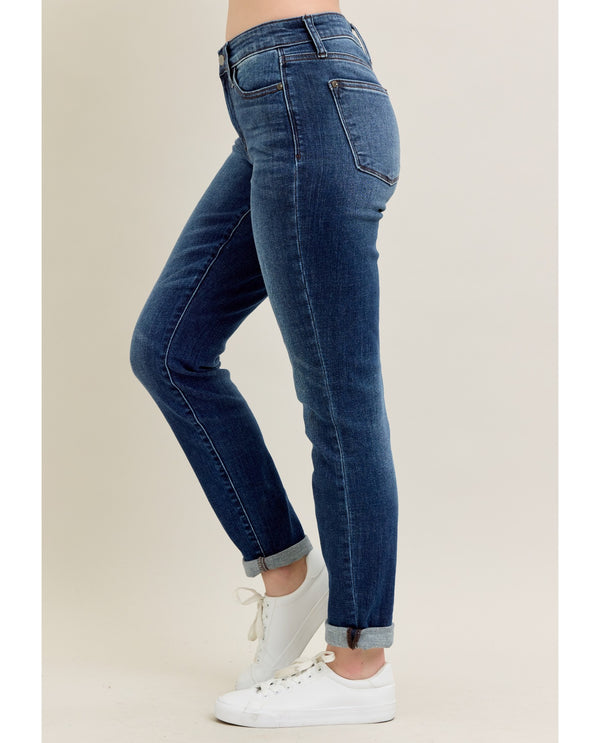 JUDY BLUE REGULAR CORE CUFFED SLIM FIT Jean