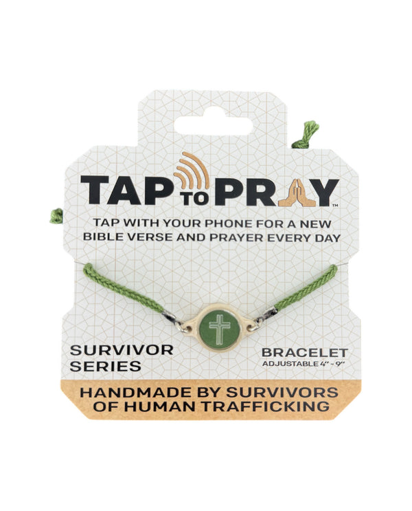 TAP TO PRAY BRACELETS 100-4 MOSS