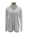 DASH DK1546 DOUBLE V NECK TEE WHITE