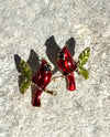 Y305431 CARDINAL POST EARRING