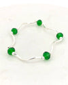 My Fun Colors 609 Emerald Green Crystal Stretch Bracelet 609