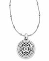 Silver gold Brighton JL0472 Intrigue Small Necklace with Swarovski silver round design 