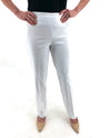 Renuar R1417 Straight Leg Slimming Pants -  Classic Colors White