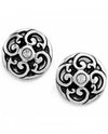 Brighton J20822 Betsey Mini Post Earrings silver Swarovski stud earrings