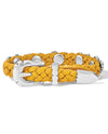 BRIGHTON 07475G 3/8 ROPED HEART BRAID BANDIT YELLOW