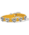 BRIGHTON 07475G 3/8 ROPED HEART BRAID BANDIT YELLOW