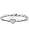 BRIGHTON JB9741 CELESTIA HEART HINGED BANGLE