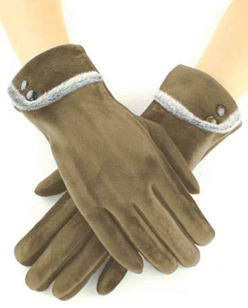 Velvet Tech Gloves 12254 khaki 