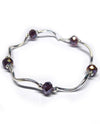 My Fun Colors 912 Plum AB Crystal Stretch Bracelet