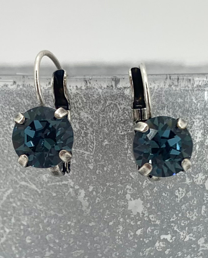 Rachel Marie Designs Jess Earrings Denim Crystal