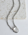 Rachel Marie Designs Helene Halo Heart Necklace Clear