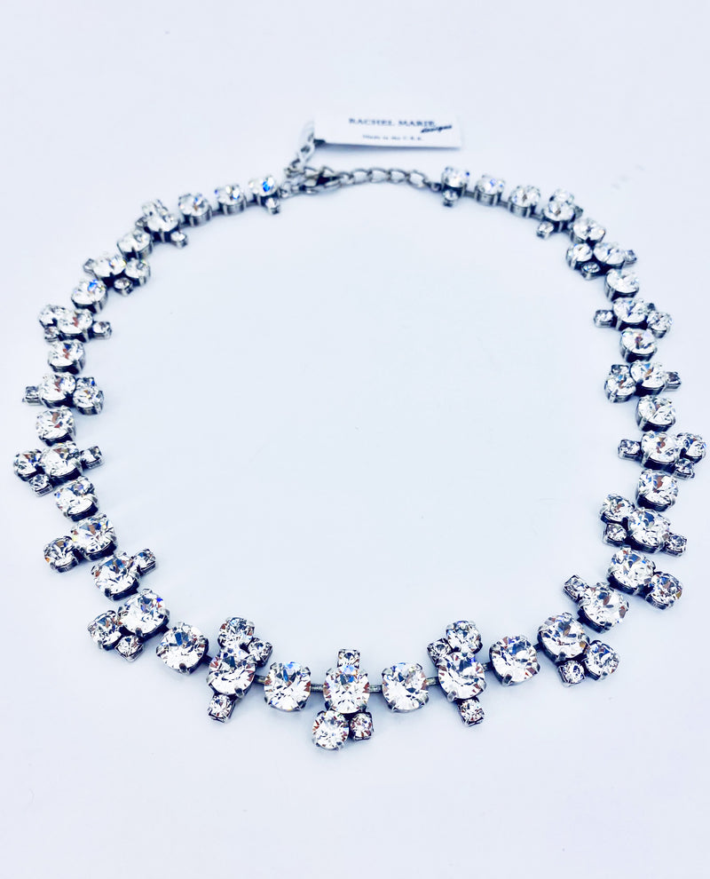 Rachel Marie Designs Ashley Cluster Necklace Clear