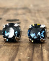 Rachel Marie Designs Jen Post Earring Denim Crystal