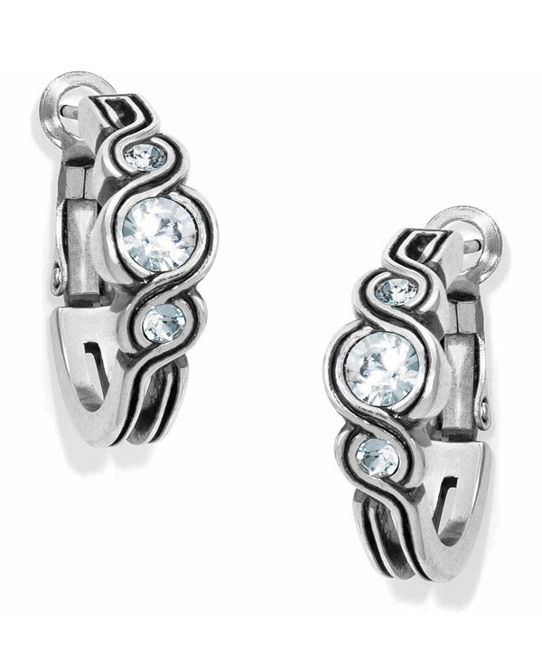 BRIGHTON JA2671 INFINITY SPARKLE HOOP EARRINGS