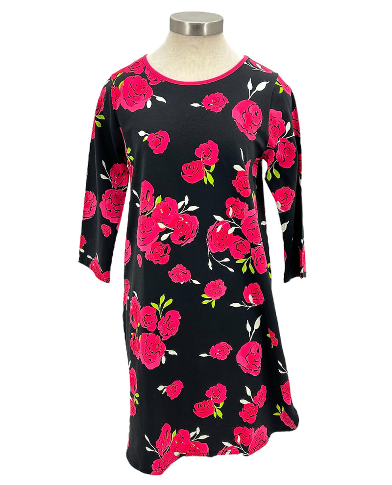 ana t shirt dress T-Shirt Mini Dress- Black Large