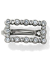 Silver Brighton Infinity Sparkle Small Barrette J82271 with Swarovski crystals 