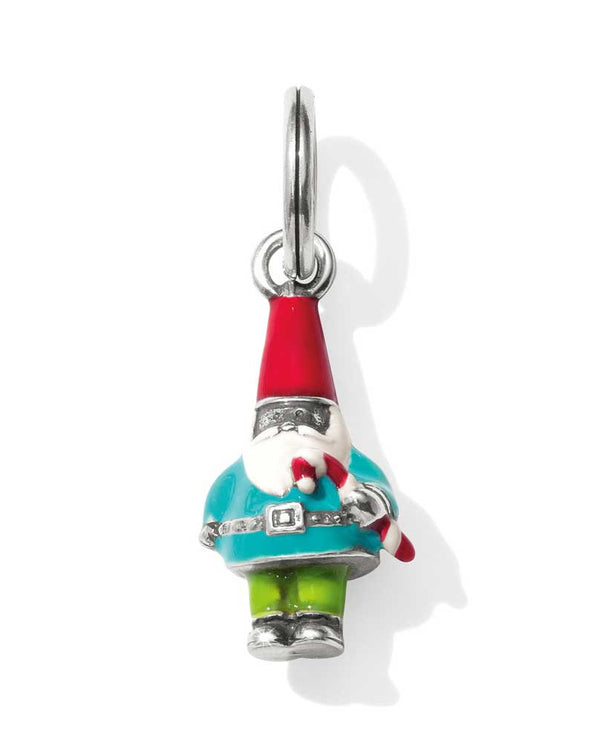 Brighton Christmas Gnome JC4563 with a cute Christmas gnome charm holding a candy cane 