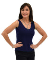 Royal MTW Micro Switch Cami made with sweat wicking material with scoop neckline