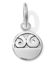 Silver Brighton JC4730 London Groove Charm round charm with swirly design