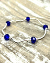 My Fun Colors 807 Crystal Bracelet-Cobalt 807