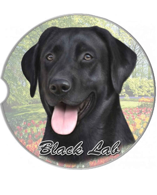 231-21 Black Lab Car Coaster